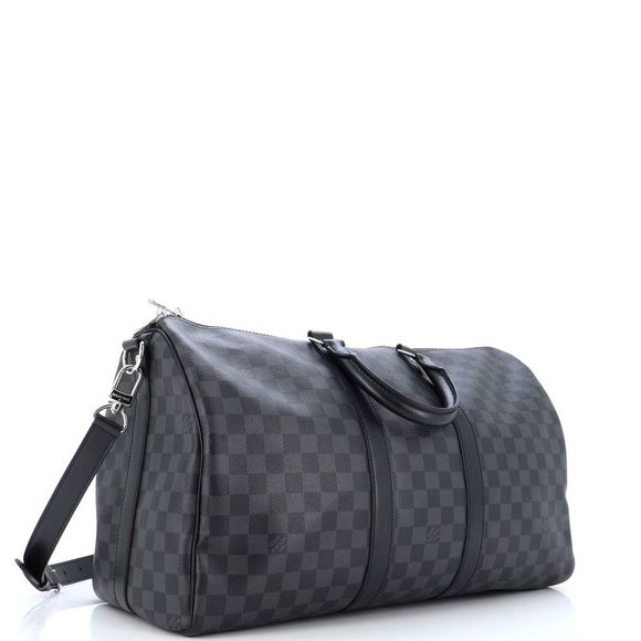 Louis Vuitton Keepall Bandouliere Bag Damier Graphite 45 Black - Picture 2 of 9